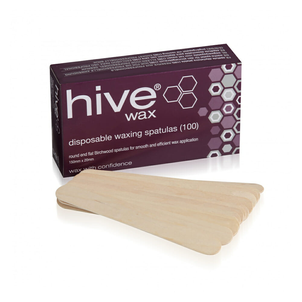 Hive Wooden Waxing Spatulas Pack 100