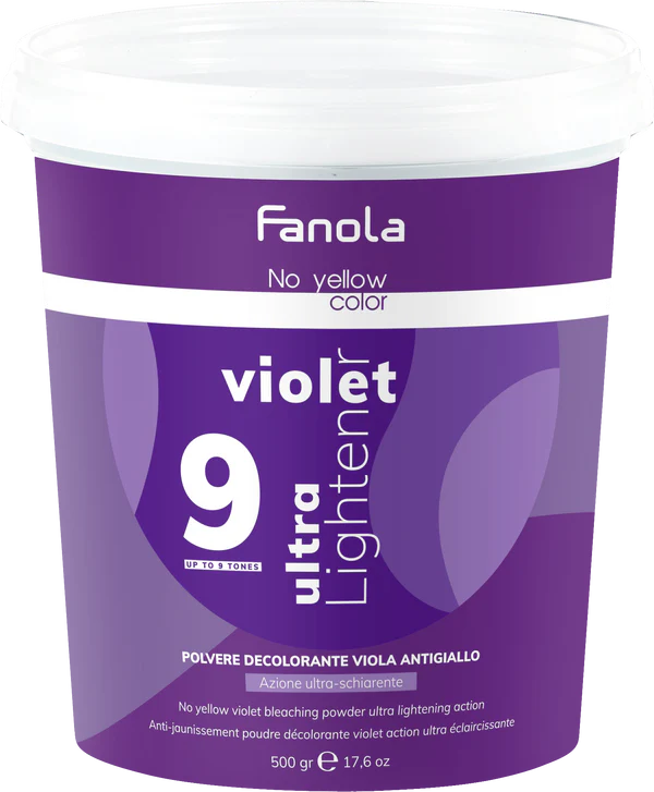 Fanola Color No Yellow 9 Tone Bleaching Powder - 500g